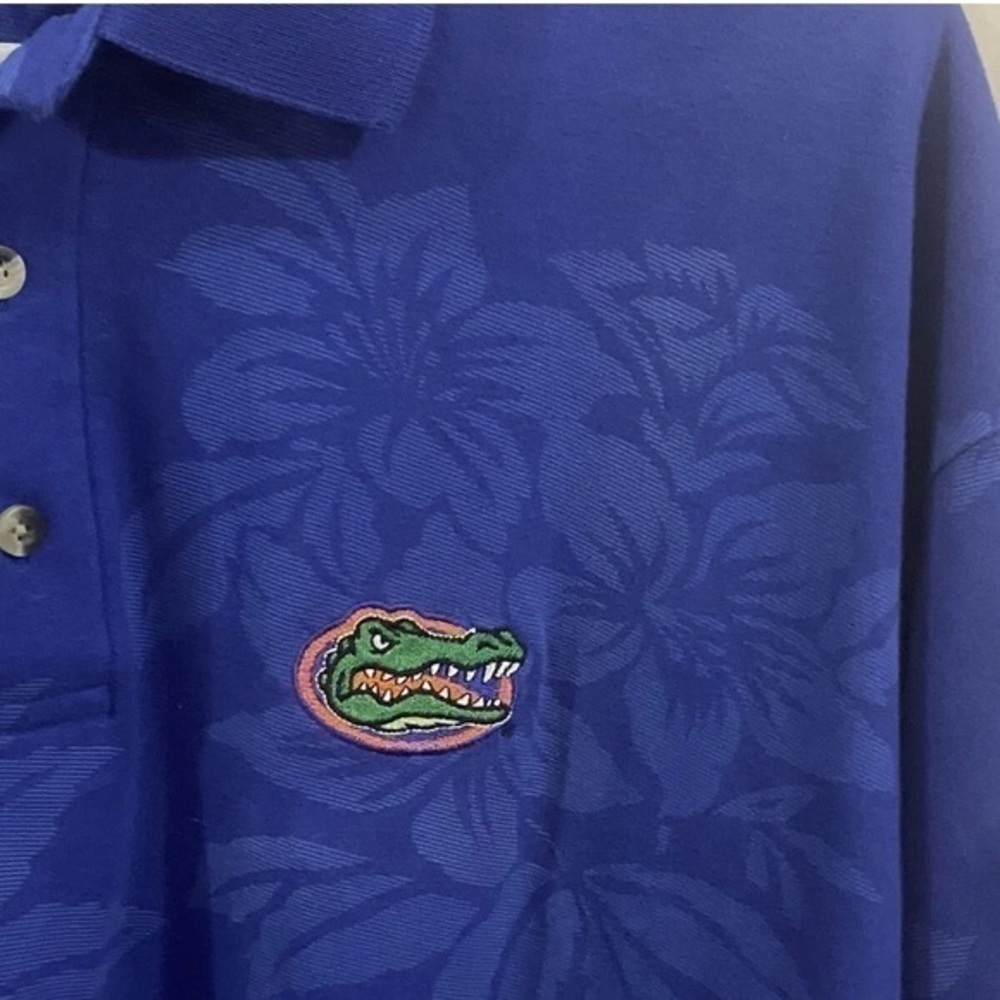 College Classics Men’s XL Florida Gators Floral Polo - Picture 7 of 7